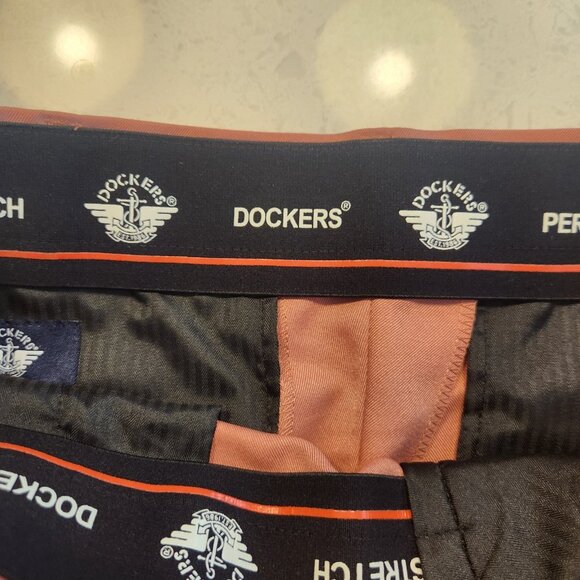 Dockers Performance Stretch Pants Dress Pants Salmon Mens 30x30 NEW NWOT - Picture 7 of 11